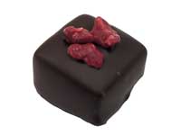 Raspberry Rose Truffle Square